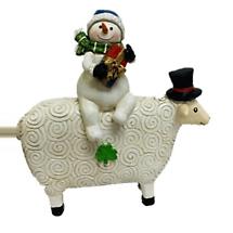 SALE | Irish Christmas | Snowman with Sheep Shamrock Celtic Ornament Product Image